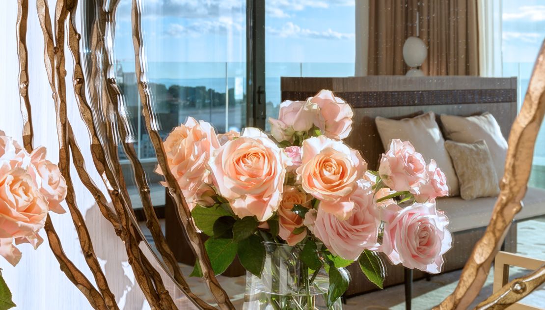 In spring, the suite will be decorated with Princes Grace's signature roses.