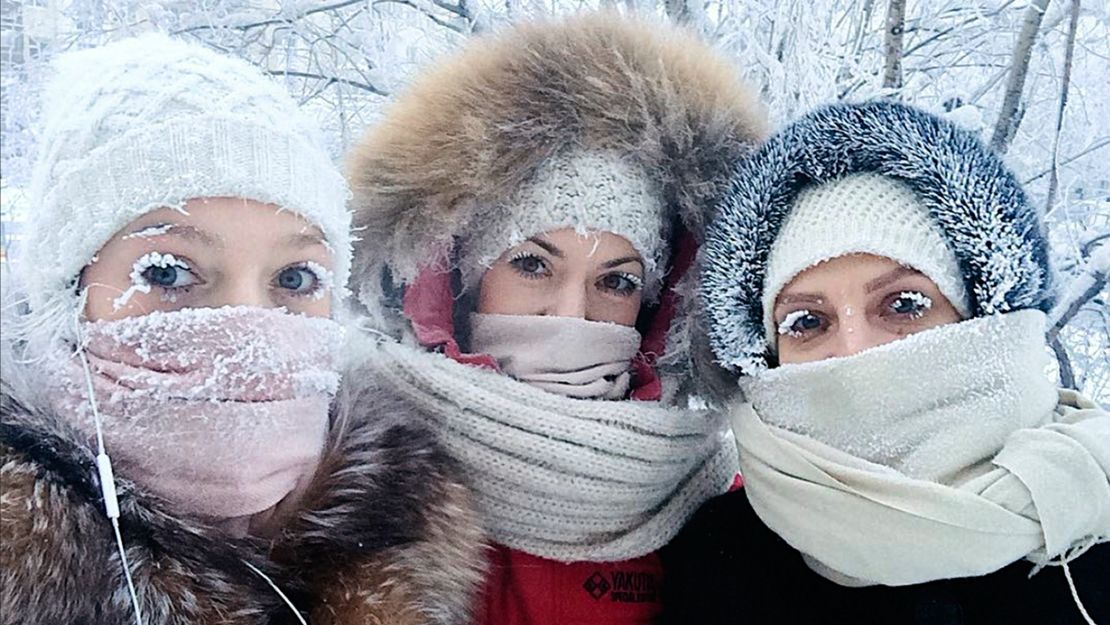 It's so cold in parts of Siberia that eyelashes are freezing
