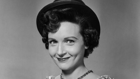 White, seen here in 1954, was born in the Chicago suburb of Oak Park, Illinois, in 1922. She had roles on popular radio shows such as "This Is Your FBI" and "The Great Gildersleeve" before landing her first TV role as a co-host of "Hollywood on Television" in 1949.