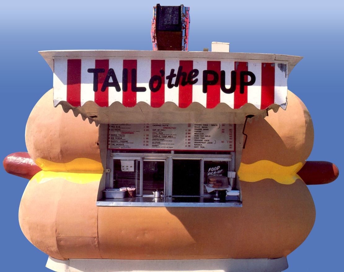 The Tail O' the Pup hot dog stand was built in 1946. It will enter the Valley Relics Museum, in California, by mid 2018. 