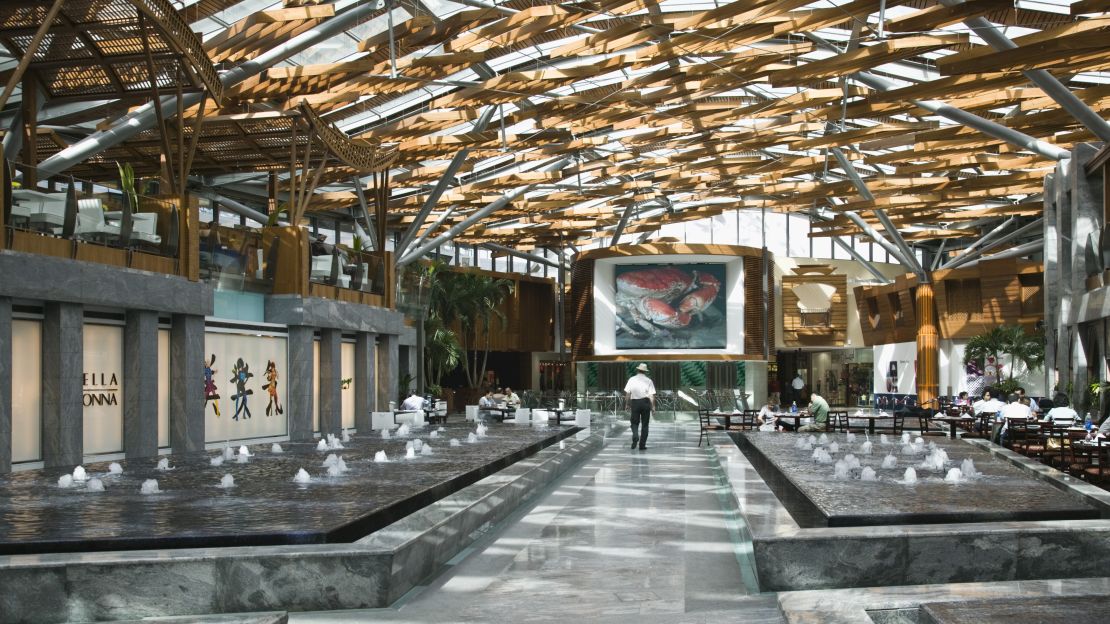 BurJuman Centre has classic high-end stories such as Cartier as well as outdoor gardens.
