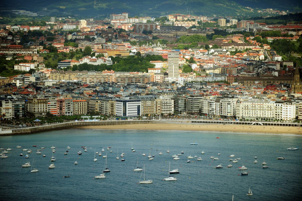 <strong>La Concha, San Sebastian:</strong> The Basque city of San Sebastian is known for its stunning shell-shaped bay called La Concha -- and its annual film festival.