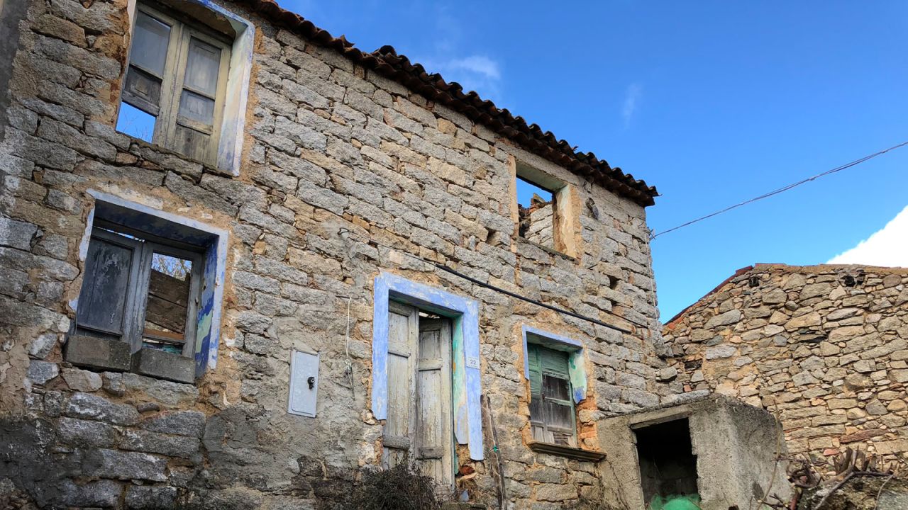 The population of Ollolai has dwindled to 1,300 and the town is filled with abandoned stone dwellings.