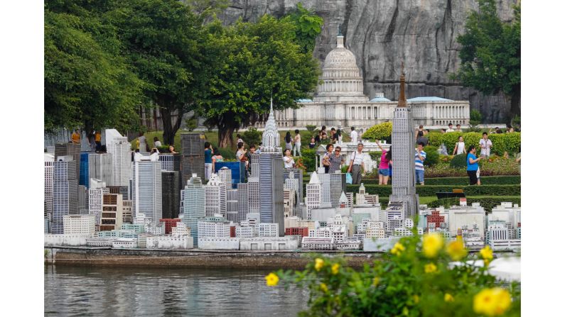 One of Shenzhen's most iconic landmarks is the Window Of The World theme park, which has about 130 reproductions of some of the most famous tourist attractions in the world.