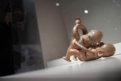 The Moche are renowned for their erotic pottery. They sculpted tens of thousands of ceramics, an estimated 100,000 of which remain. Of those, hundreds depict sexual acts, between deities, humans and animals.