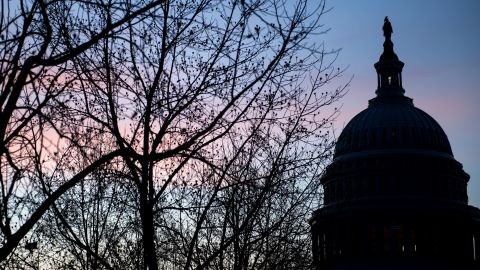 A view of Capitol Hill January 17, 2018 in Washington, DC. / AFP PHOTO / Brendan Smialowski (Photo credit should read BRENDAN SMIALOWSKI/AFP/Getty Images)