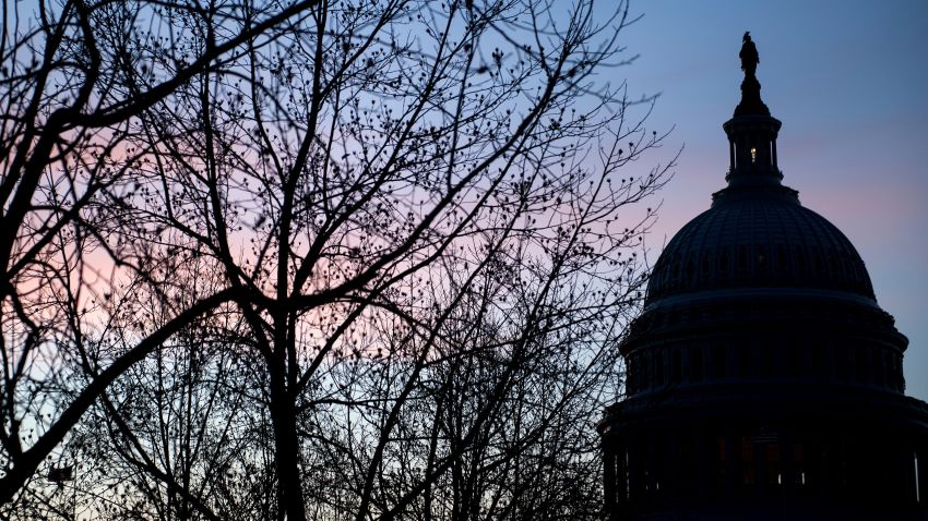 A view of Capitol Hill January 17, 2018 in Washington, DC. / AFP PHOTO / Brendan Smialowski        (Photo credit should read BRENDAN SMIALOWSKI/AFP/Getty Images)