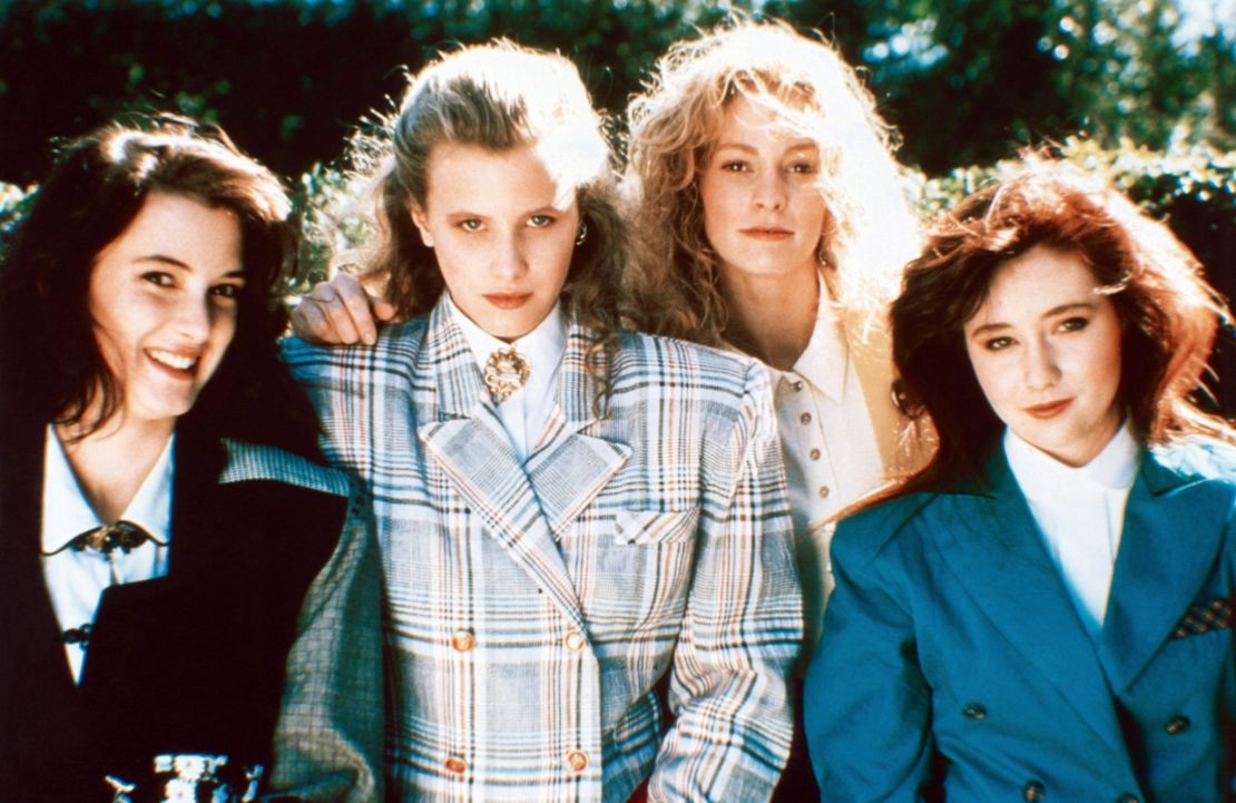 Doherty (far right) in "Heathers." 