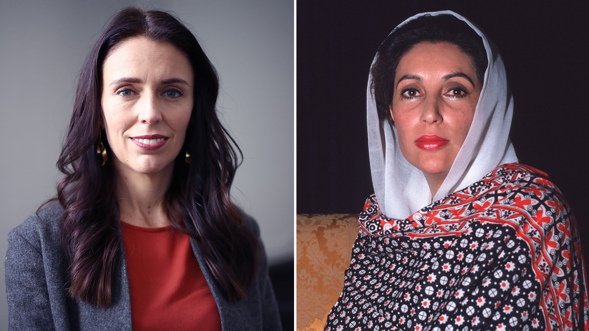 Jacinda Ardern Benazir Bhutto split RESTRICTED
