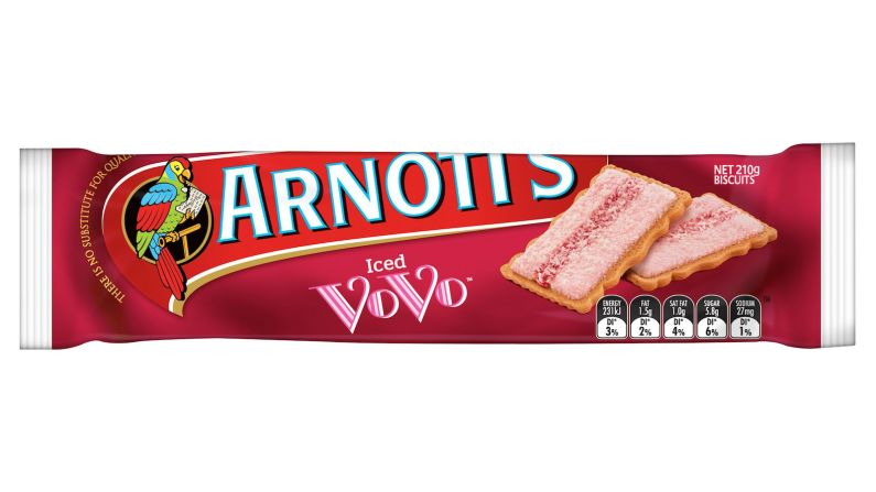 <strong>Iced VoVo:</strong> A biscuit covered in pink fondant, raspberry jam and shredded coconut, the Iced VoVo is a national treasure. It's been produced by Arnott's since 1904.