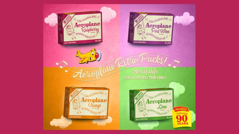 <strong>Aeroplane Jelly:</strong> Introduced in 1927, this simple dessert is an Australian classic. There are plenty of brands of jelly available worldwide, but when it comes time to make a trifle or a treat for the kids, Aussie parents can't resist this familiar favorite. 