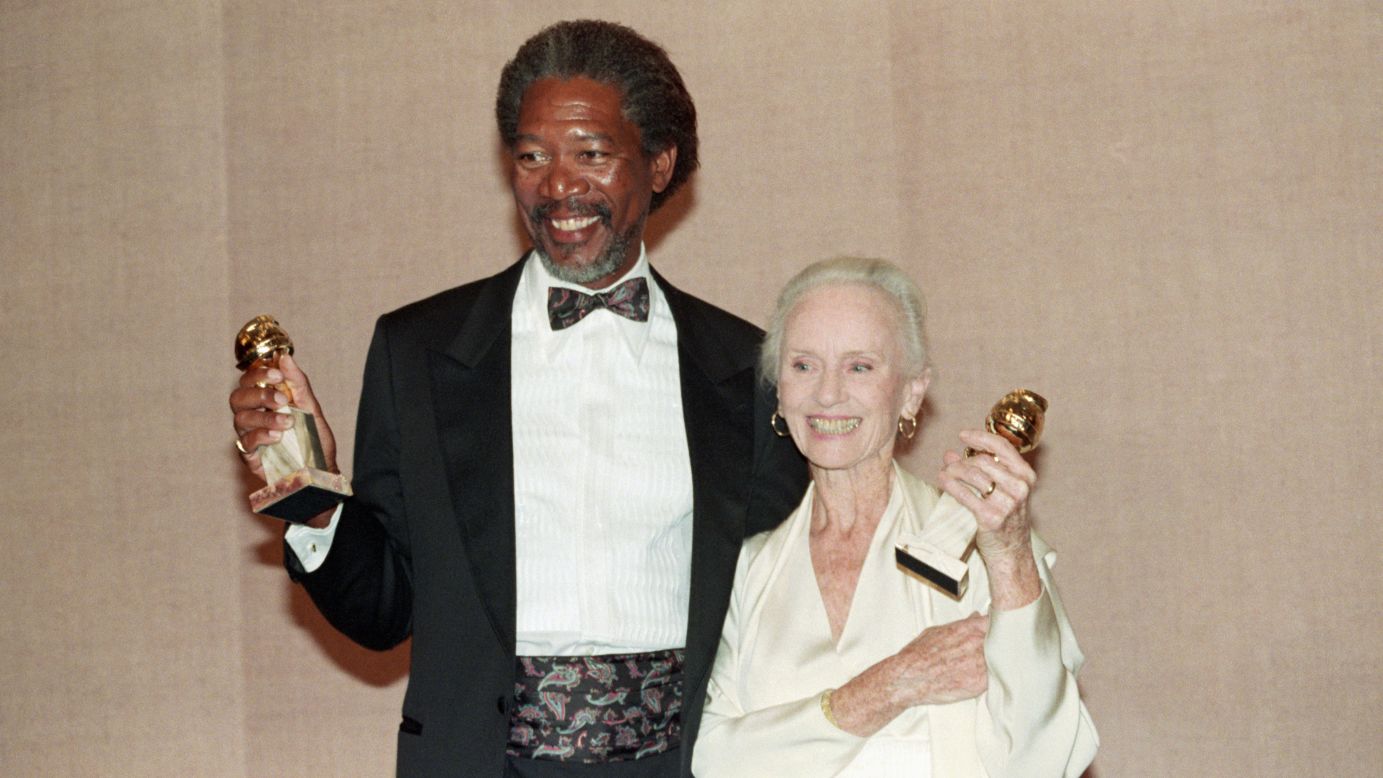 Freeman and Jessica Tandy both won Golden Globes for best actor in a musical or comedy for their co-starring roles in "Driving Miss Daisy." The 1989 movie also won the Golden Globe for best motion picture -- musical or comedy.