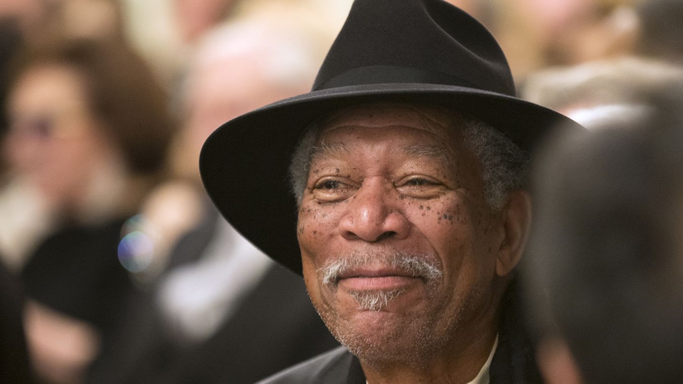 Freeman attends a reception hosted by President Barack Obama and first lady Michelle Obama for the 2012 Kennedy Center Honors recipients in the East Room of the White House in Washington on December 2, 2012. Freeman received the honor in 2008.