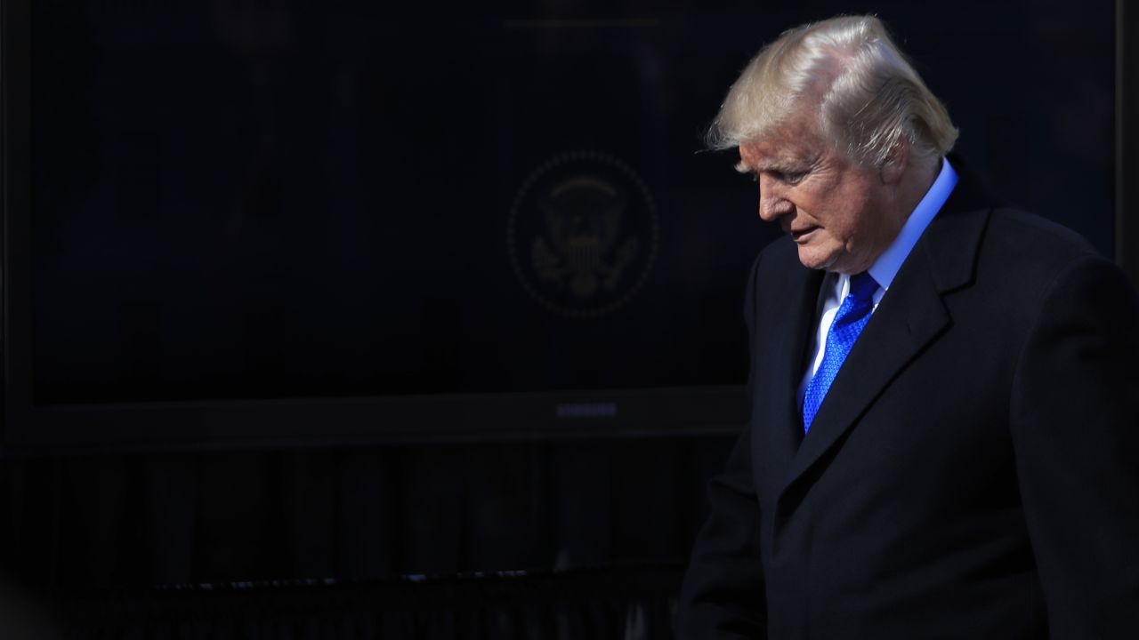 President Donald Trump walks to the podium to address participants of the annual March for Life event, in the Rose Garden of the White House in Washington, Friday, January 19.