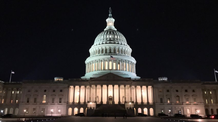 A general view of the United States Capitol is seen in Washington, D.C. on January 19.