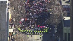oakland womens march aerial