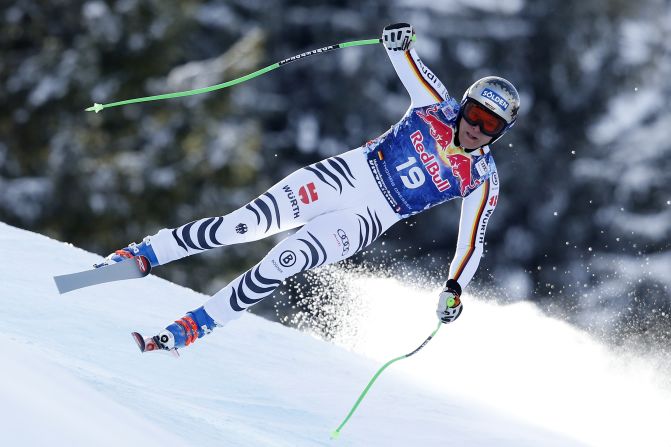 <strong>History maker:</strong> Dressen earned only his second World Cup podium finish and became the first German since 1979 to win the revered Kitzbuhel downhill.