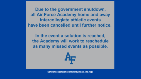 air force academy athletics cancelled