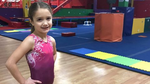 Julia Fragoso, 6, is the daughter of a former gymnast. Her mother says in light of the Nassar abuse scandal, she wouldn't want Julia to travel alone as a minor.