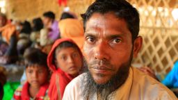 Portrait of Salim inside the Bhalukhali refugee camp, Cox's Bazar Bangladesh.