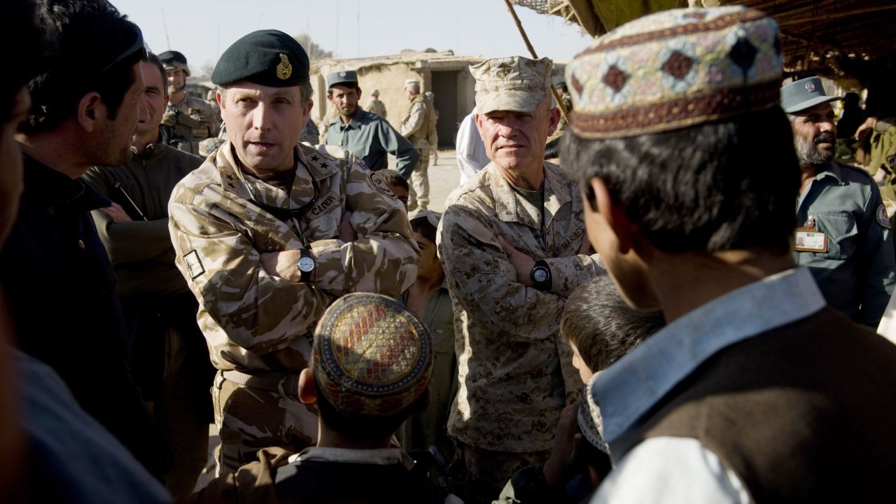 Gen. Nick Carter, left, will make his concerns public in an address to the RUSI.
