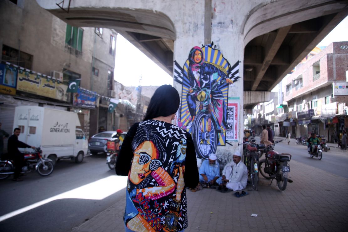 Malik teamed up with Pakistani fashion label, Generation, to create a feminist line of apparel.