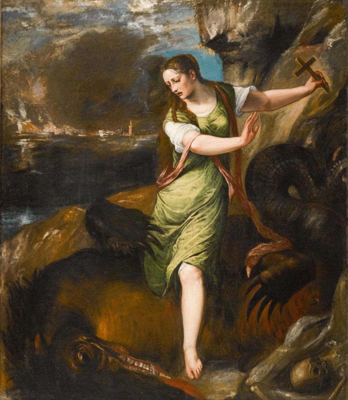 "Saint Margaret" by Titian will go on sale at Sotheby's New York on Feb. 1.