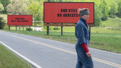 Frances McDormand as Mildred Hayes in 'Three Billboards outside Ebbing, Missouri"