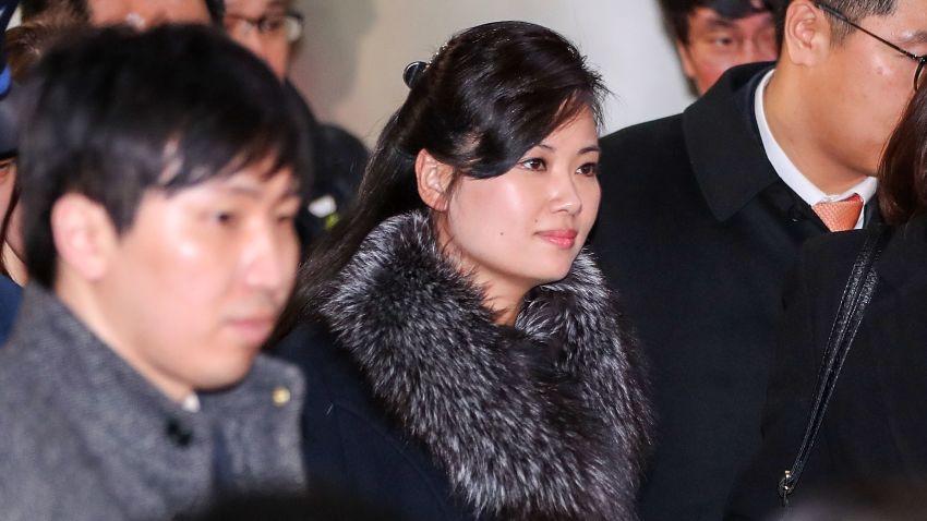 SEOUL, SOUTH KOREA - JANUARY 22:  (SOUTH KOREA OUT) Hyon Song-wol, head of the North Korea's Samjiyon Orchestra, arrive at the Seoul Railway Station to check the venues for its proposed art performances at Pyeongchang 2018 Winter Olympics on January 22, 2018 in Seoul, South Korea. (Photo by Korea Pool/Getty Images)