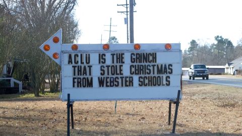 A billboard near Lakeside High responds to the issue that's troubling the community.
