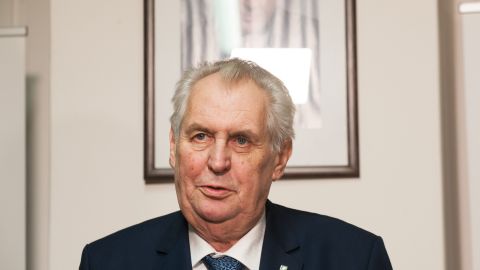 Czech President Milos Zeman, shown on January 12, had previously served as prime minister.