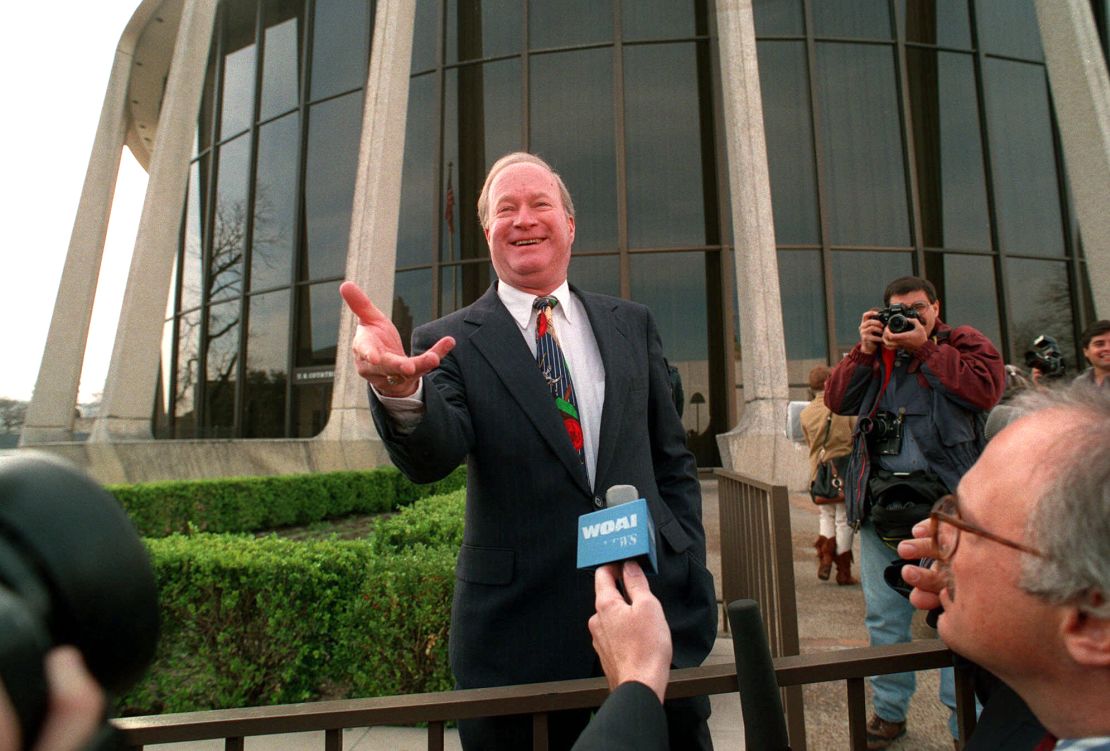 US District Judge Walter Smith outside the federal courthouse in 1994 in San Antonio.
