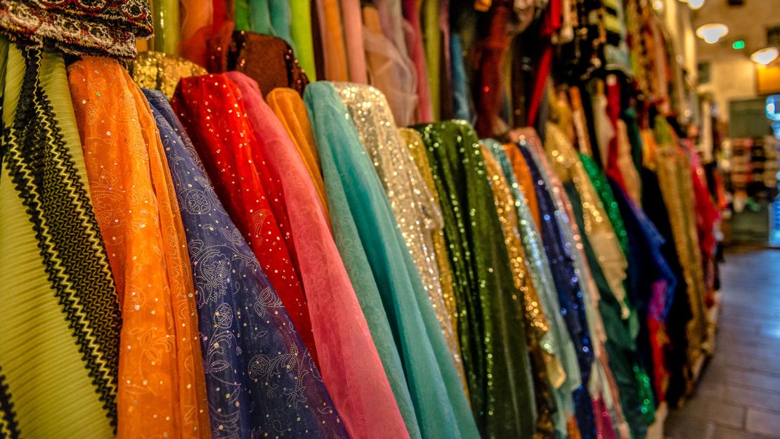 Souq Waqif's textile section is one of the most popular parts of the market.