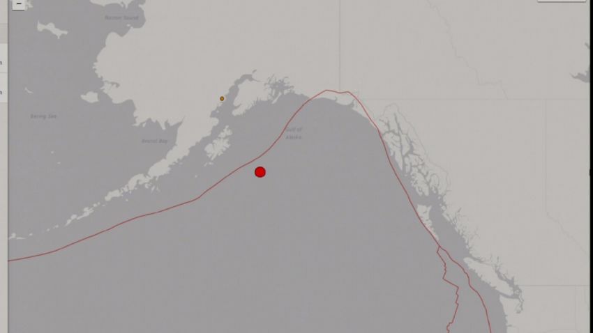 alaska earthquake screengrab map