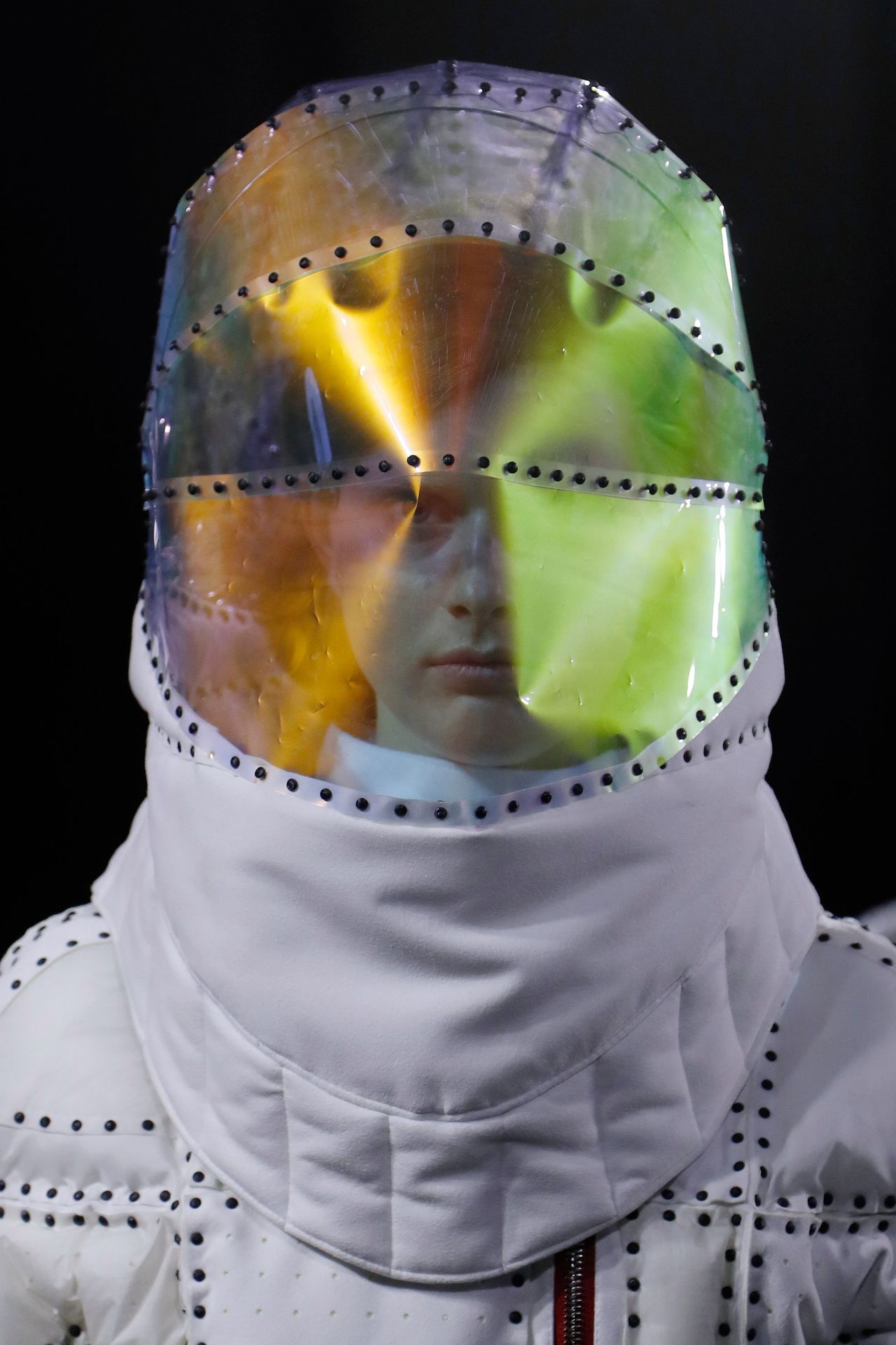 Nakazato's latest collection, which debuted last night during Paris Couture Week, has been inspired by the aesthetics of space travel. 