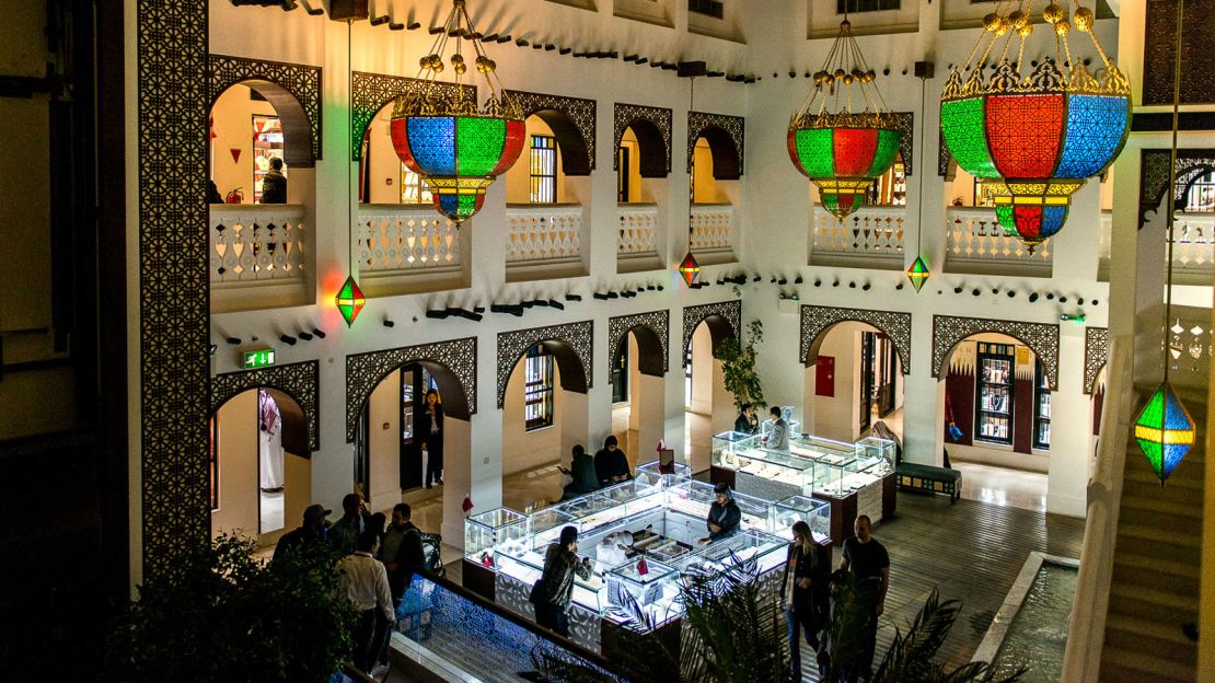 Gold Souq houses dozens of stores selling luxury jewelry.
