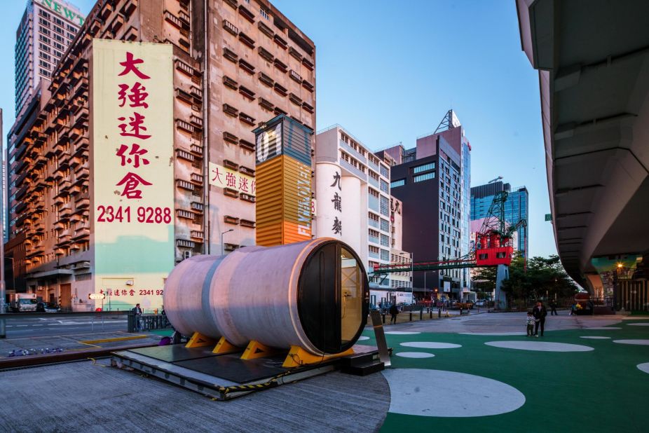 The OPods cost $15,350 each to build, and their creator James Law says he was able to keep costs low thanks to the water pipes they are made from  being inexpensive. "They're quite heavy," he says. "Each pipe is about 20 tonnes -- but it's manageable."<br />
