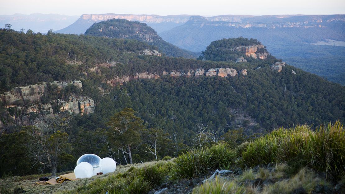The remote and secret location ensures privacy around each tent.