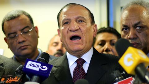 Egypt's former army chief of staff, Sami Anan speaks during a press conference Cairo on March 13, 2014. 