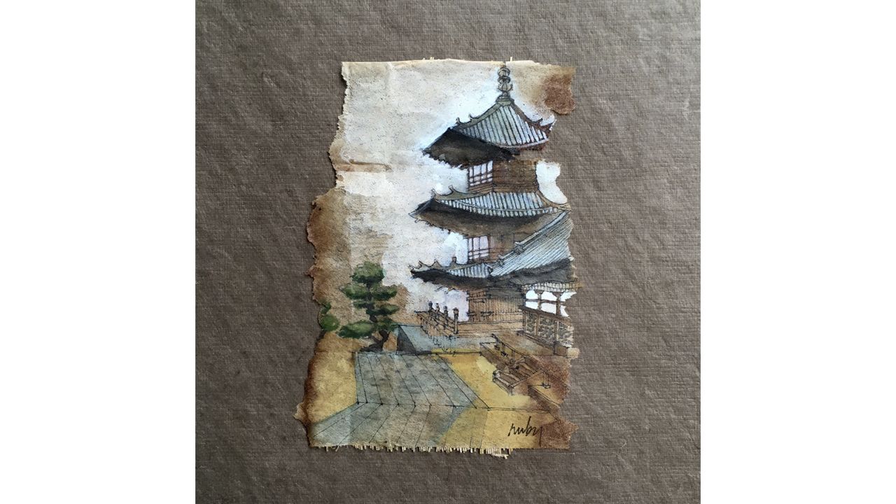 Silvious was inspired by time spent in Japan. Pictured here: Tea bag inspired by Itoshima, Japan.