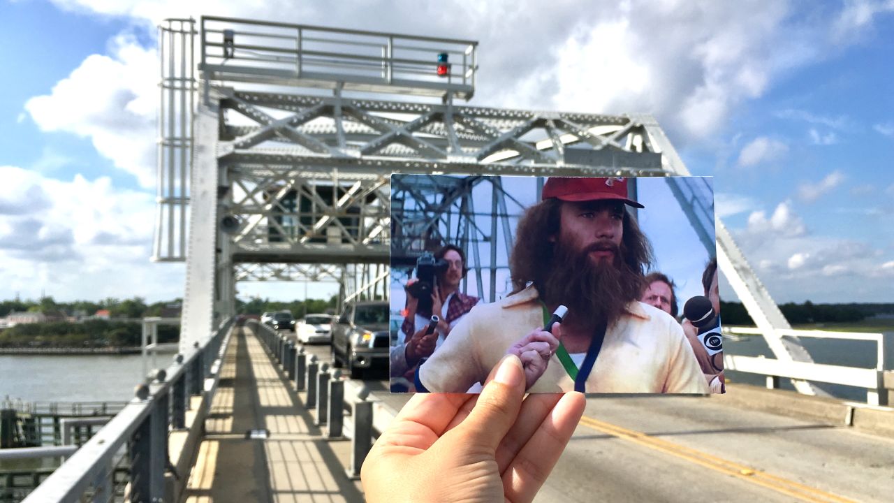 David posts her photographs on her Instagram account and her travel blog. Pictured here: Beaufort, South Carolina -- "Forrest Gump."