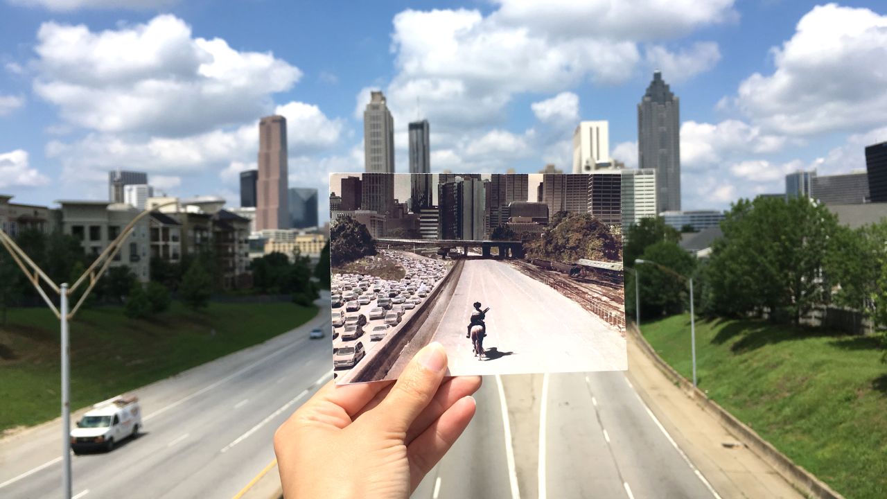 David is fascinated by how locations can benefit from their involvement in film or TV. Pictured here: Jackson Street Bridge, Atlanta, Georgia -- "The Walking Dead."