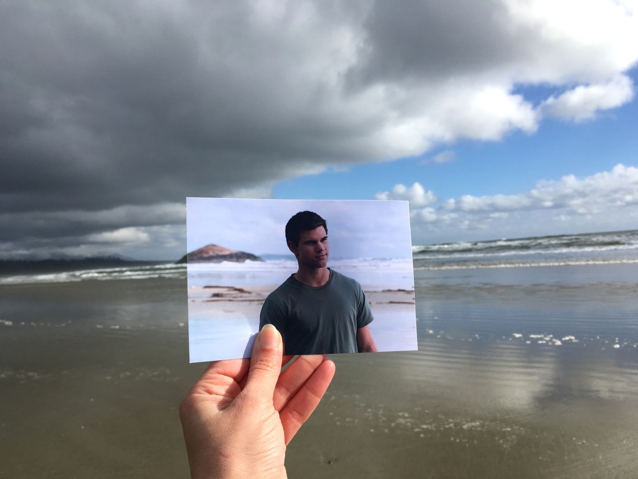 <strong>Hard work:</strong> David admits its a dream job, but says that "being on vacation all the time" isn't always easy: "Besides the passion it's a great deal of work," she says. <em>Pictured here: Long Beach, British Columbia</em><em> -- "Twilight: New Moon."</em>