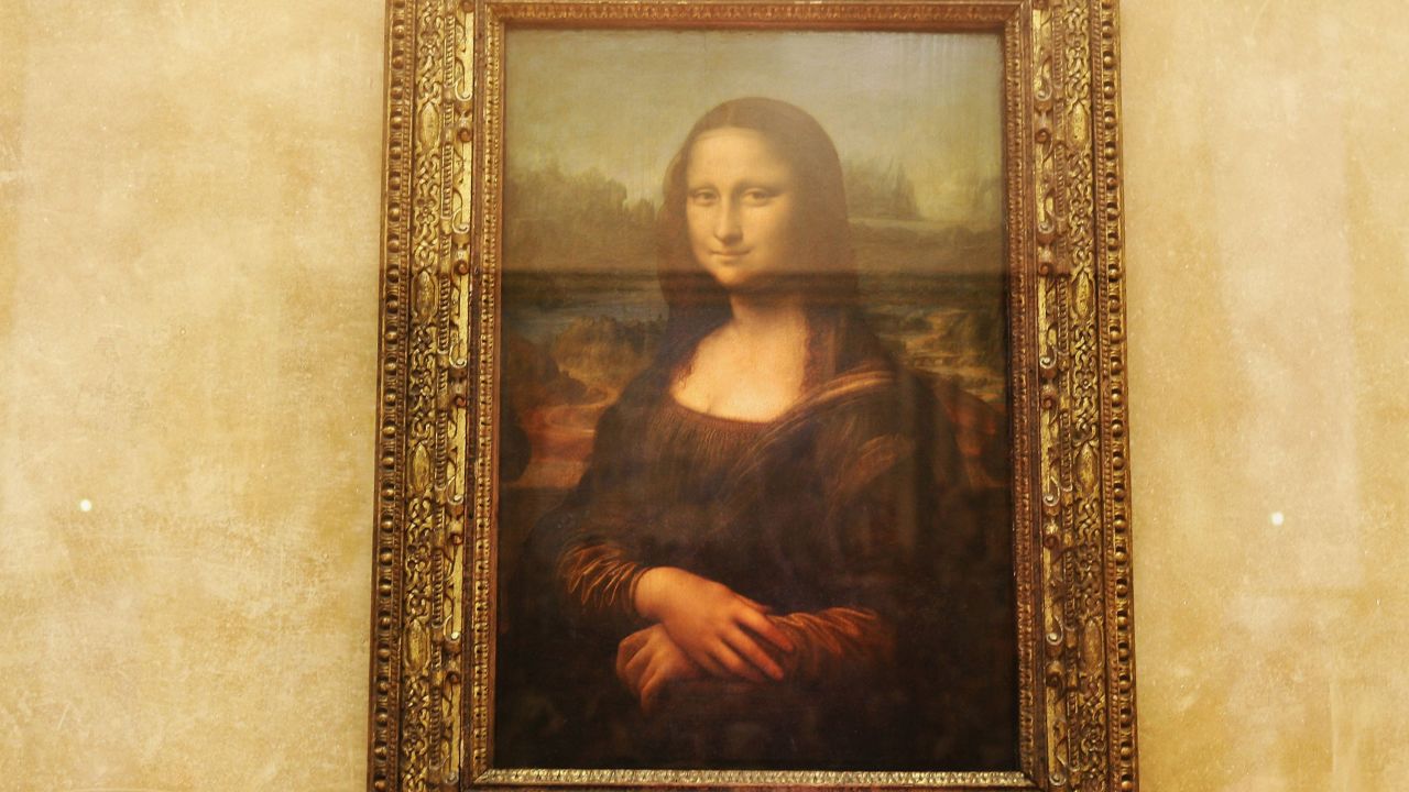 The original Mona Lisa at the Louvre.