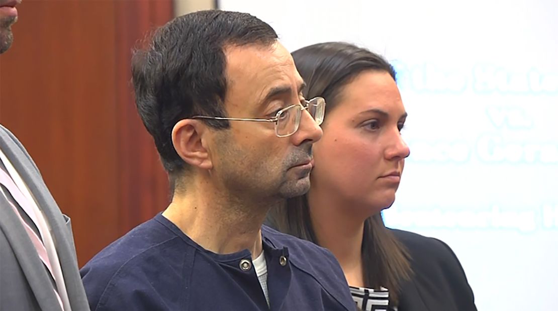 Larry Nassar was sentenced in January to 40 to 175 years in prison after pleading guilty to seven counts of criminal sexual conduct in Ingham County, Michigan.
