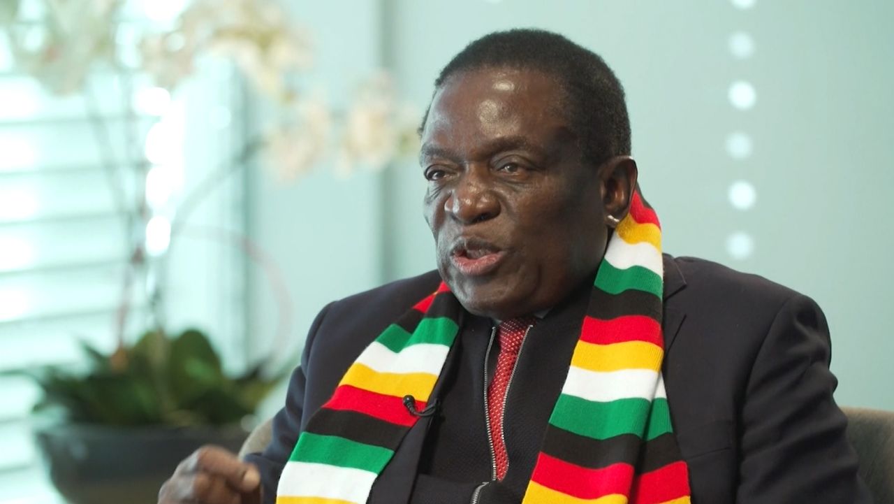 President of Zimbabwe Emmerson Mnangagwa