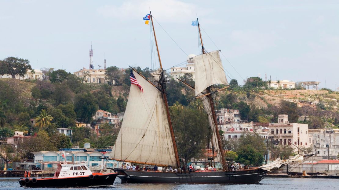 This schooner, seen in Havana, Cuba, in 2010, is a replica of mid-1800s slave ships like the Amistad and the Clotilda.