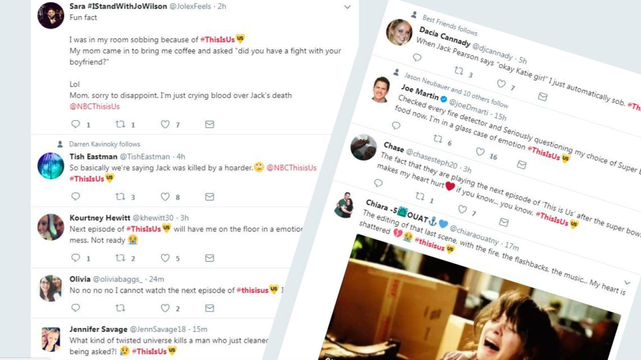 Typical "This is Us" twitter reactions