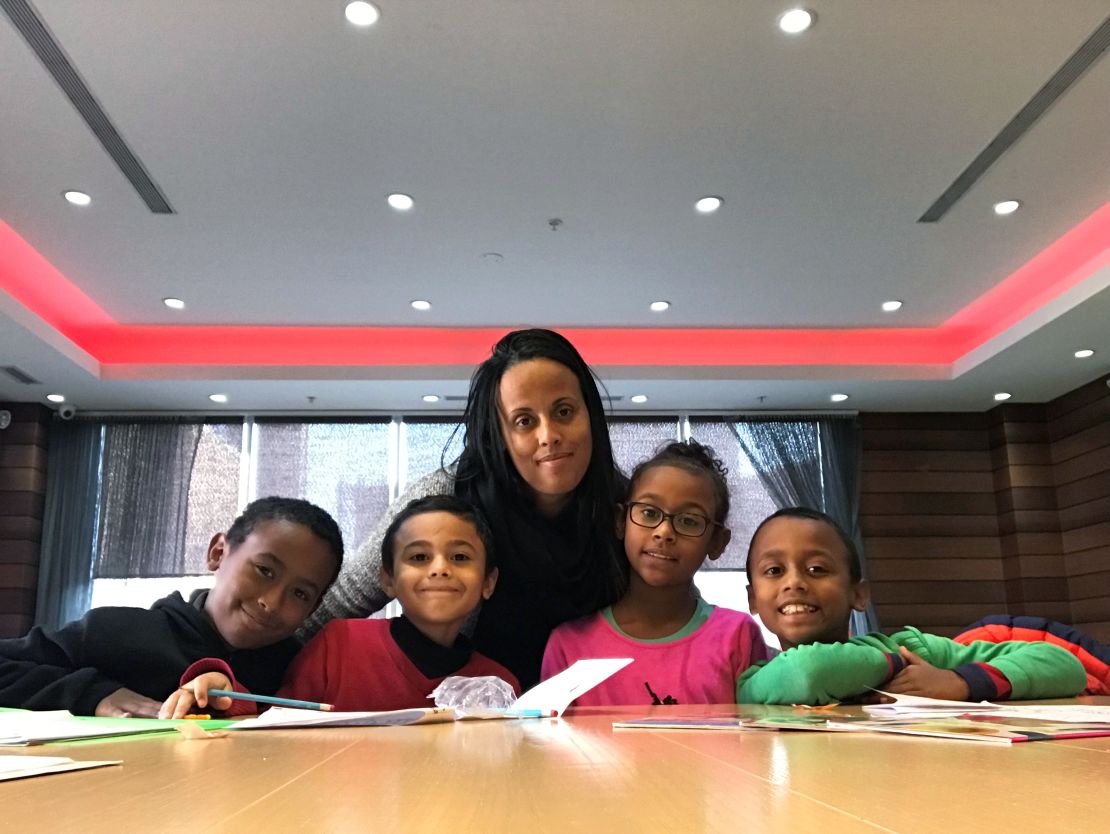 Milagros Bosse says she tries to stay strong for her four children, from left: Tron, Julian, Taina and Terence.