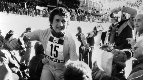 Franz Klammer pulled off a famous victory with his Olympic win in Innsbruck in 1976.  